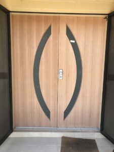brown door